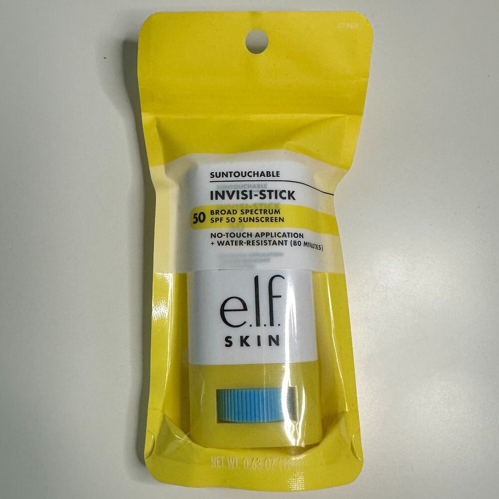NIB ELF e.l.f. Suntouchable Invisi-stick 50 broad spectrum SPF 50 sunscreen